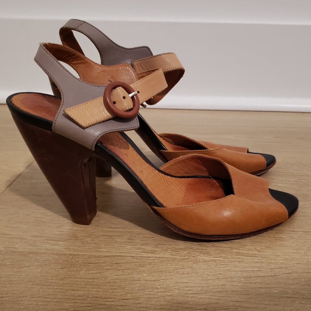 Chie Mihara Spanish Nude Leather Heels